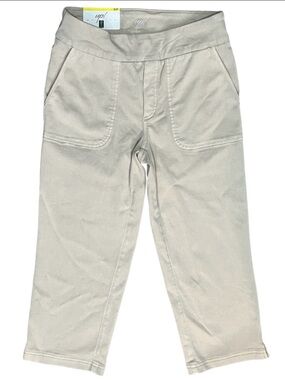 🌸2/$12🌸 NWT Up! Pull On Stretch Capri Pants Tan Size Small